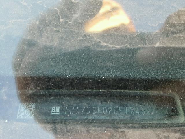 1G1ZC5E02CF184307 - 2012 CHEVROLET MALIBU 1LT WHITE photo 10