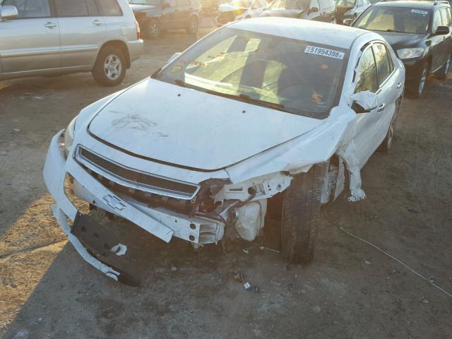 1G1ZC5E02CF184307 - 2012 CHEVROLET MALIBU 1LT WHITE photo 2