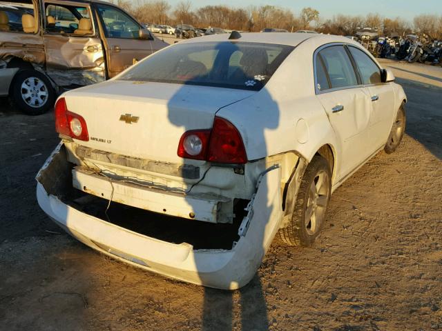 1G1ZC5E02CF184307 - 2012 CHEVROLET MALIBU 1LT WHITE photo 4