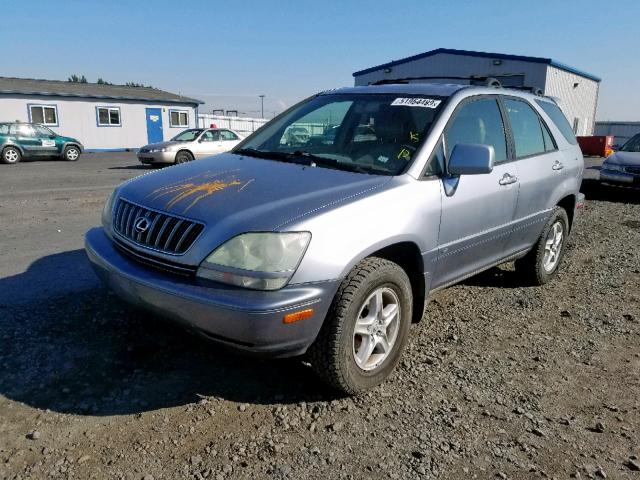 JTJGF10U230157407 - 2003 LEXUS RX 300 BLUE photo 2