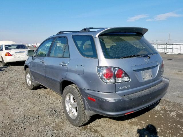 JTJGF10U230157407 - 2003 LEXUS RX 300 BLUE photo 3