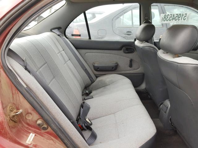 1Y1SK536XPZ027272 - 1993 GEO PRIZM BASE წითელი ფოტო 6