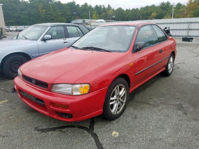 JF1GM425XVH401198 - 1997 SUBARU IMPREZA BR RED photo 2