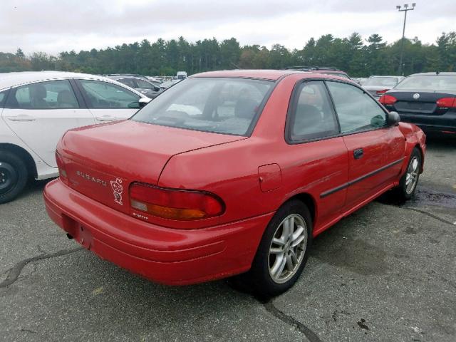 JF1GM425XVH401198 - 1997 SUBARU IMPREZA BR RED photo 4