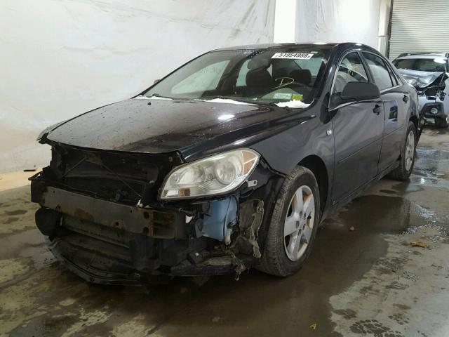 1G1ZG57B084254506 - 2008 CHEVROLET MALIBU LS შავი ფოტო 2