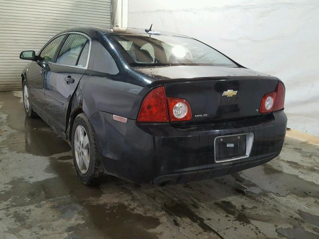 1G1ZG57B084254506 - 2008 CHEVROLET MALIBU LS შავი ფოტო 3