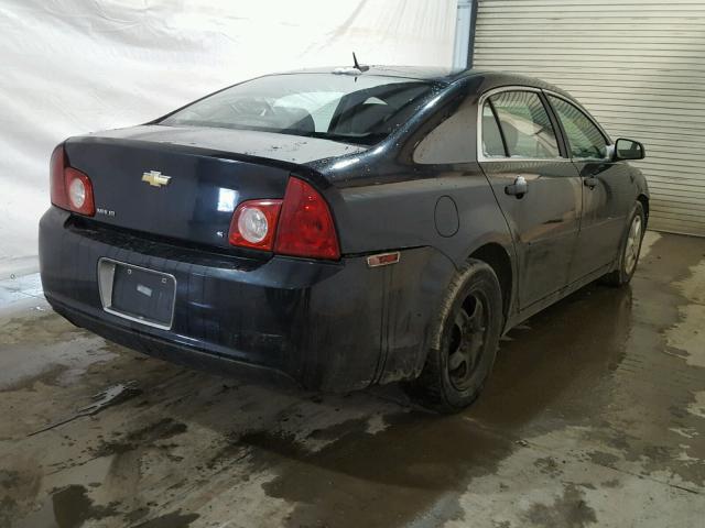 1G1ZG57B084254506 - 2008 CHEVROLET MALIBU LS შავი ფოტო 4