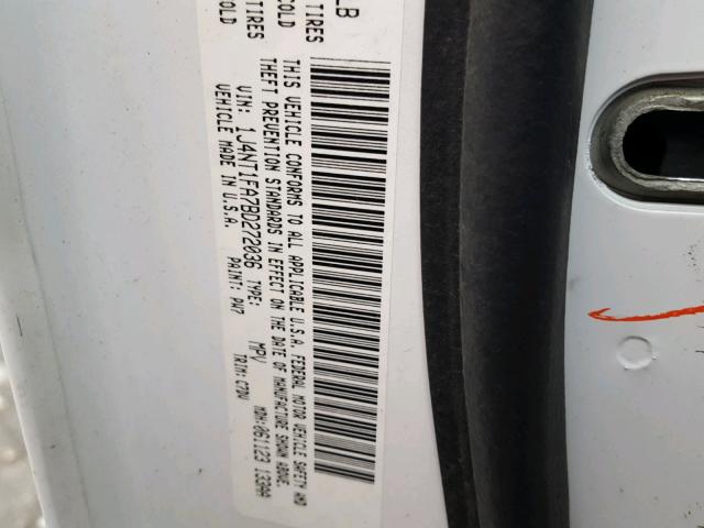 1J4NT1FA7BD272036 - 2011 JEEP COMPASS SP Ağ foto 10