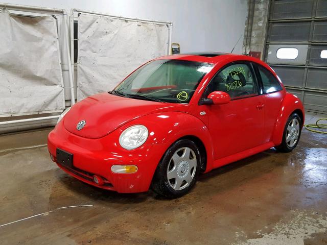 3VWCB21C61M468306 - 2001 VOLKSWAGEN NEW BEETLE 红色 照片 2