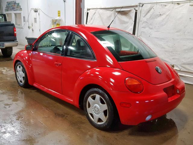 3VWCB21C61M468306 - 2001 VOLKSWAGEN NEW BEETLE 红色 照片 3