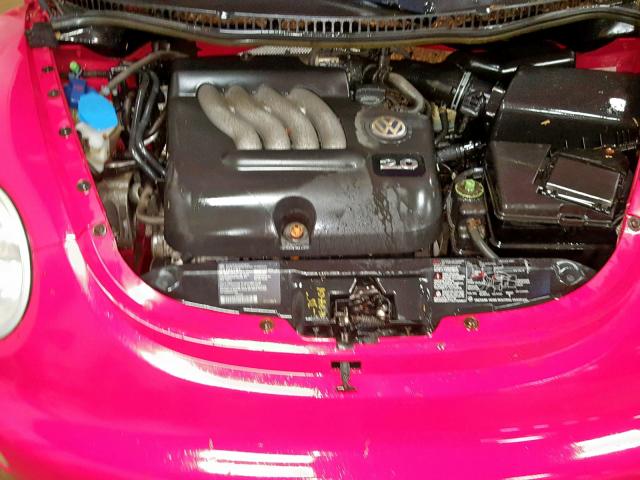 3VWCB21C61M468306 - 2001 VOLKSWAGEN NEW BEETLE 红色 照片 7