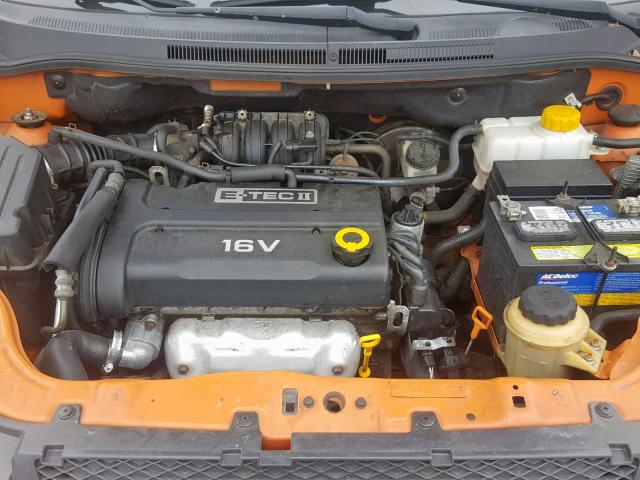 KL1TG56677B146743 - 2007 CHEVROLET AVEO LT ORANGE photo 7