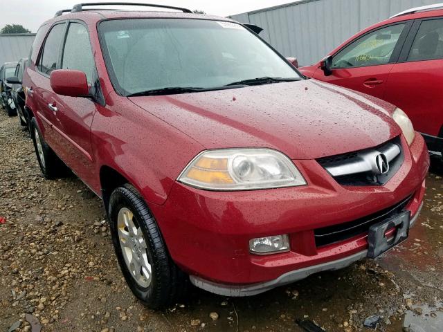 2HNYD18986H525239 - 2006 ACURA MDX TOURIN BURGUNDY photo 1