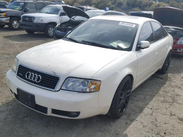 WAULD64B62N131517 - 2002 AUDI A6 2.7T QU WHITE photo 2