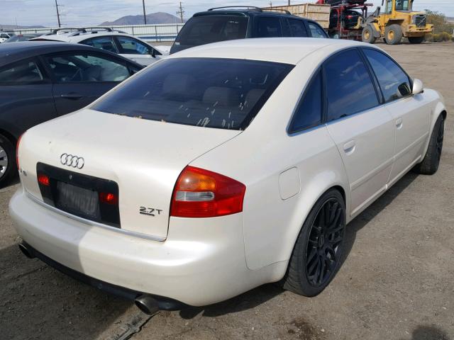 WAULD64B62N131517 - 2002 AUDI A6 2.7T QU WHITE photo 4