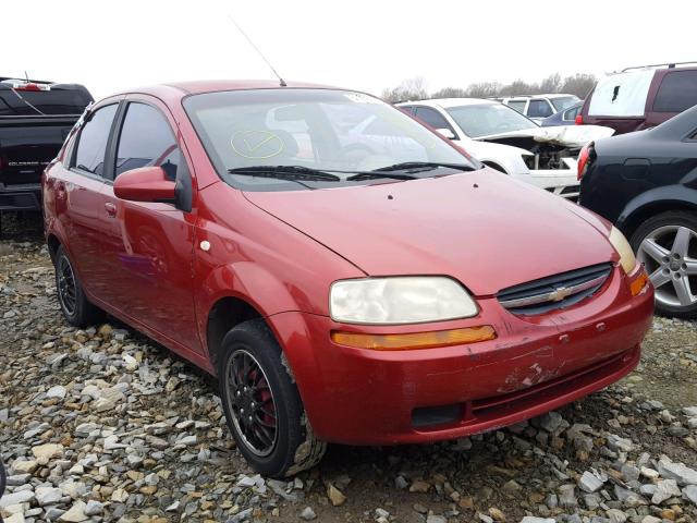 KL1TD52645B286518 - 2005 CHEVROLET AVEO BASE Qırmızı foto 1