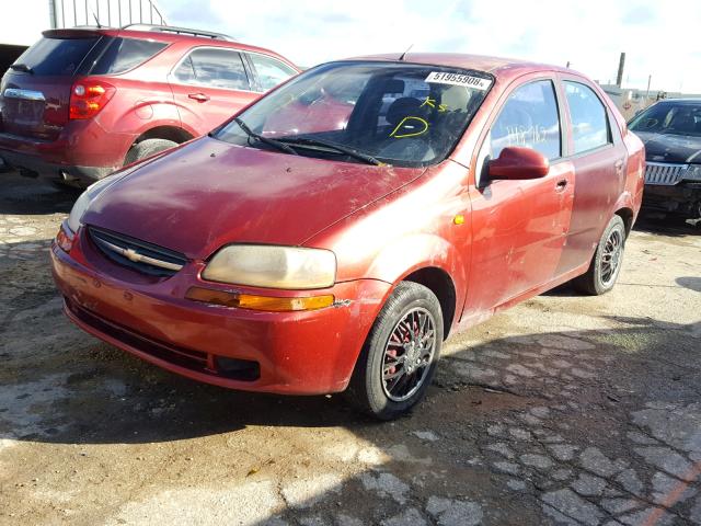 KL1TD52645B286518 - 2005 CHEVROLET AVEO BASE Qırmızı foto 2