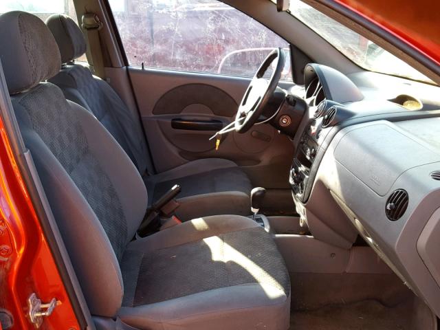 KL1TD52645B286518 - 2005 CHEVROLET AVEO BASE Qırmızı foto 5