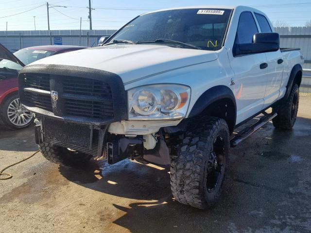 3D7KS28L39G526649 - 2009 DODGE RAM 2500 WHITE photo 2