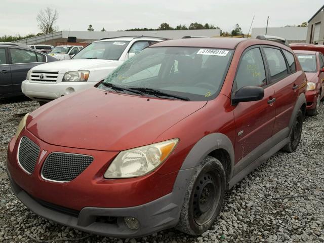 5Y2SL65836Z402813 - 2006 PONTIAC VIBE RED photo 2