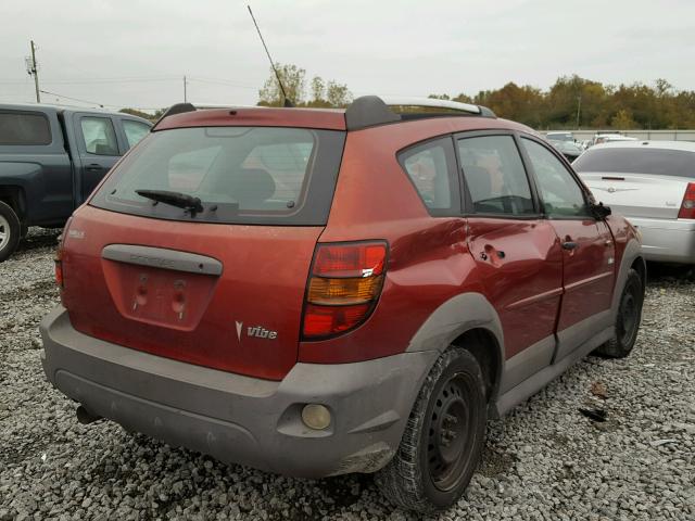 5Y2SL65836Z402813 - 2006 PONTIAC VIBE RED photo 4