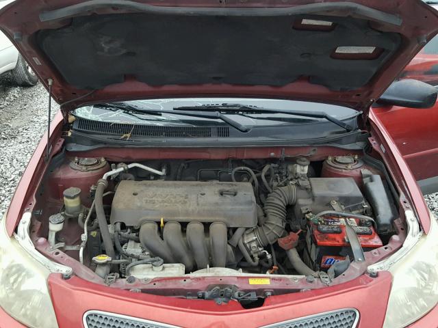 5Y2SL65836Z402813 - 2006 PONTIAC VIBE RED photo 7