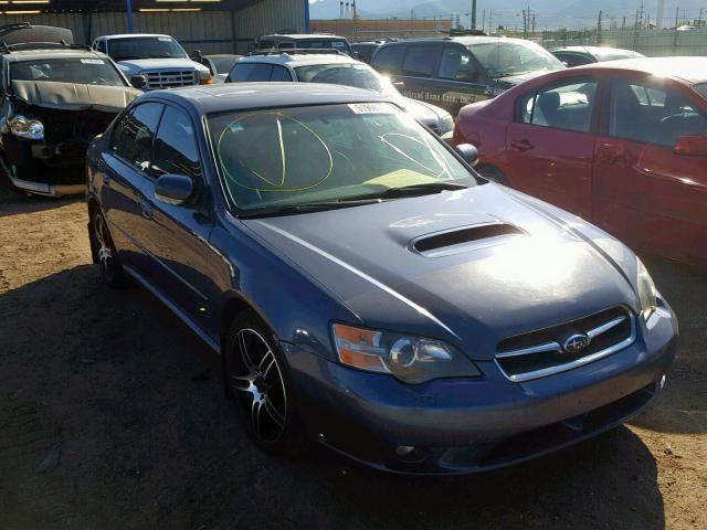 4S3BL676854205563 - 2005 SUBARU LEGACY GT BLUE photo 1