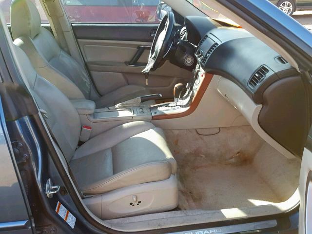 4S3BL676854205563 - 2005 SUBARU LEGACY GT BLUE photo 5