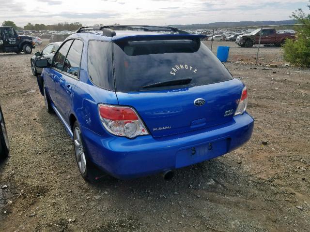 JF1GG74697G817024 - 2007 SUBARU IMPREZA WR BLUE photo 3