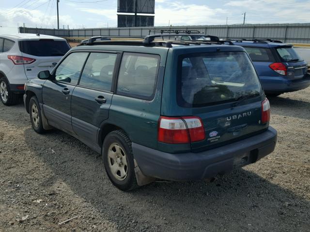 JF1SF63511H743129 - 2001 SUBARU FORESTER L GREEN photo 3