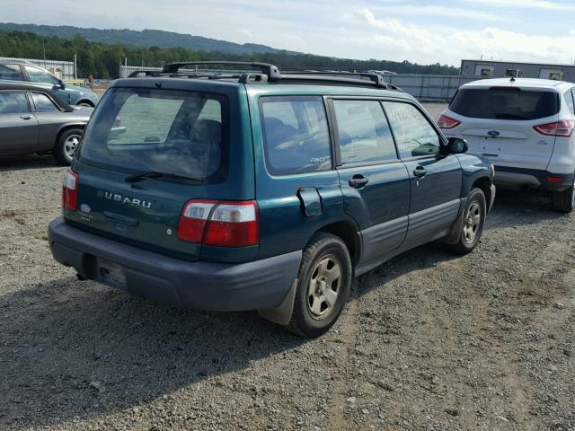 JF1SF63511H743129 - 2001 SUBARU FORESTER L GREEN photo 4