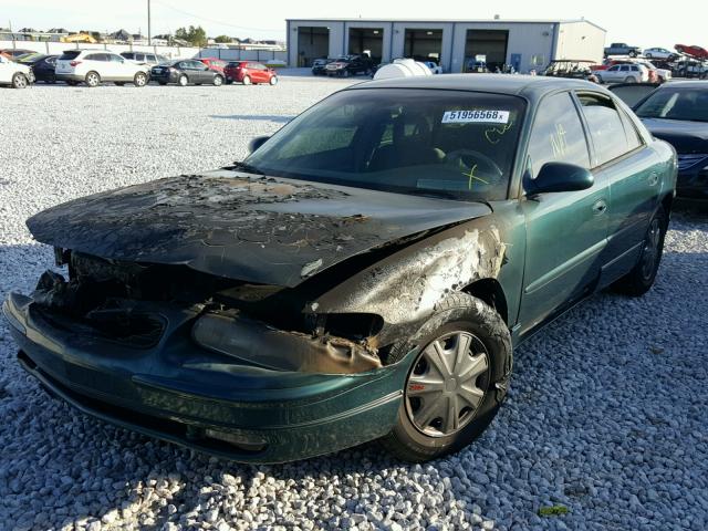 2G4WB52K721103516 - 2002 BUICK REGAL LS GREEN photo 2