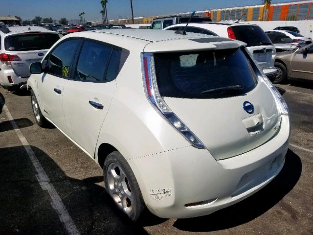 JN1AZ0CP9CT021549 - 2012 NISSAN LEAF SV WHITE photo 3