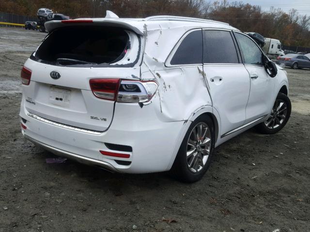 5XYPK4A51GG075451 - 2016 KIA SORENTO SX WHITE photo 4