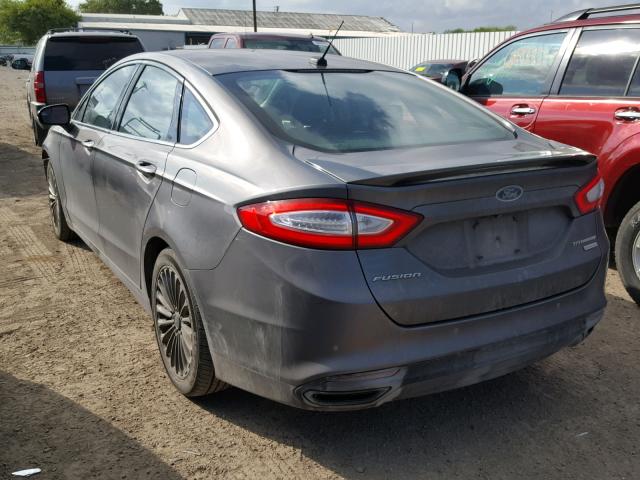 3FA6P0K95ER164861 - 2014 FORD FUSION TIT CHARCOAL photo 3