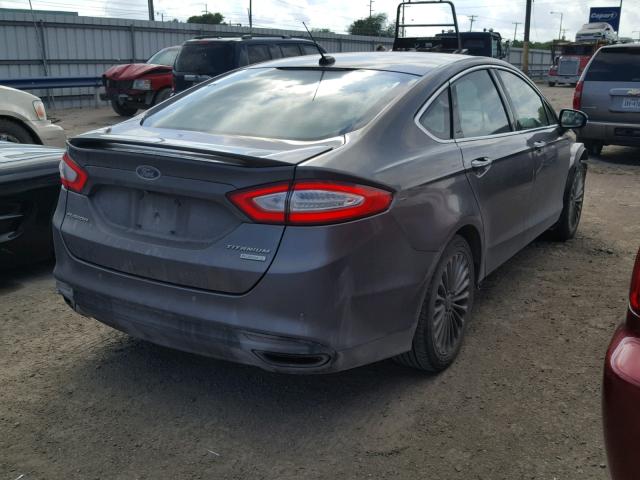 3FA6P0K95ER164861 - 2014 FORD FUSION TIT CHARCOAL photo 4