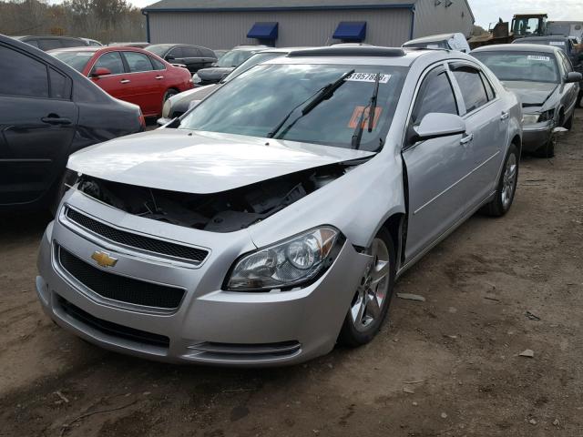 1G1ZC5EB3AF148320 - 2010 CHEVROLET MALIBU 1LT SILVER photo 2