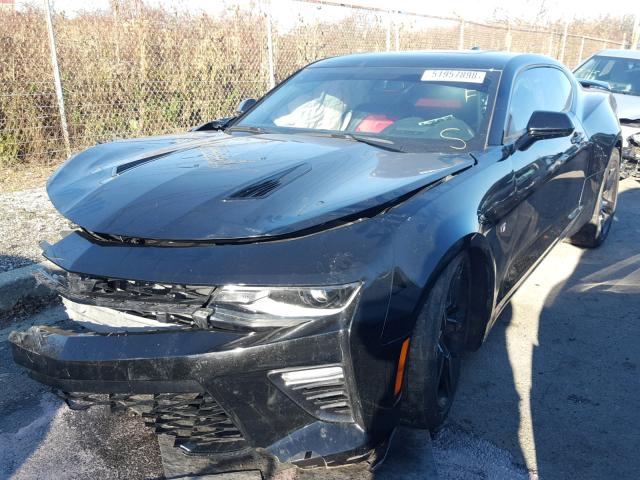 1G1FG1R71G0142047 - 2016 CHEVROLET CAMARO SS BLACK photo 2