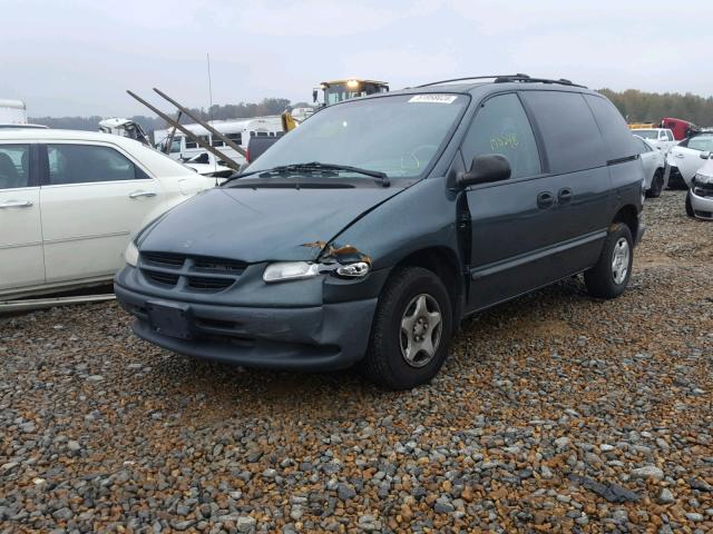 2B4GP2539YR699328 - 2000 DODGE CARAVAN GREEN photo 2