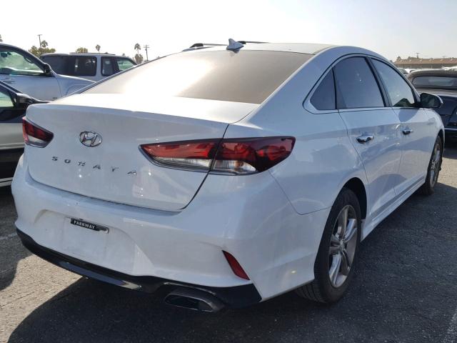 5NPE34AF0JH656159 - 2018 HYUNDAI SONATA SPO WHITE photo 4