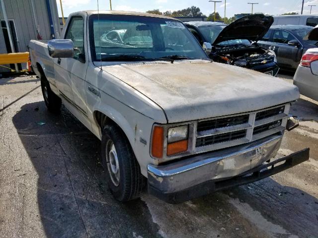 1B7FN14M9HS363122 - 1987 DODGE DAKOTA WHITE photo 1