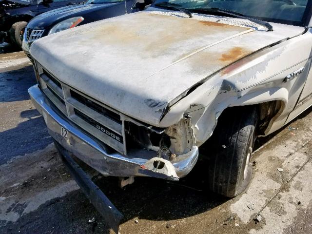 1B7FN14M9HS363122 - 1987 DODGE DAKOTA WHITE photo 9