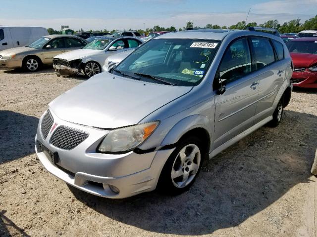 5Y2SL658X7Z442517 - 2007 PONTIAC VIBE SILVER photo 2