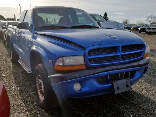 1B7GG22X3WS597402 - 1998 DODGE DAKOTA BLUE photo 1