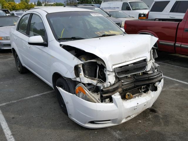 KL1TD5DE6BB245842 - 2011 CHEVROLET AVEO LS WHITE photo 1