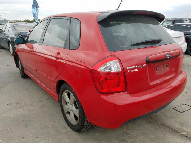 KNAFE161375007391 - 2007 KIA SPECTRA5 S RED photo 3