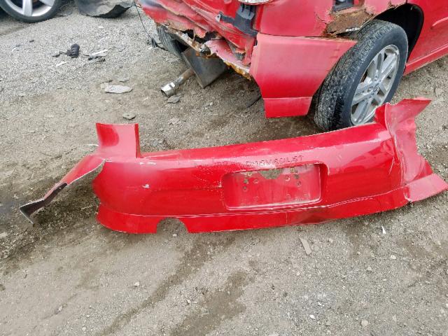 1G1JH52F137218061 - 2003 CHEVROLET CAVALIER L RED photo 9