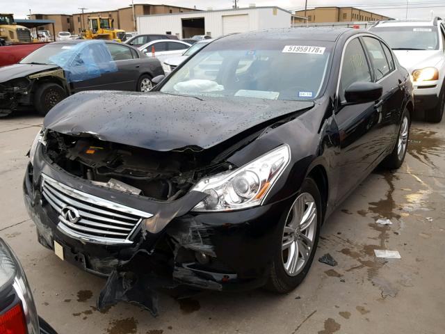 JN1CV6AR2DM357440 - 2013 INFINITI G37 BLACK photo 2