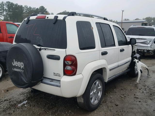 1J4GK58K06W114821 - 2006 JEEP LIBERTY LI WHITE photo 4