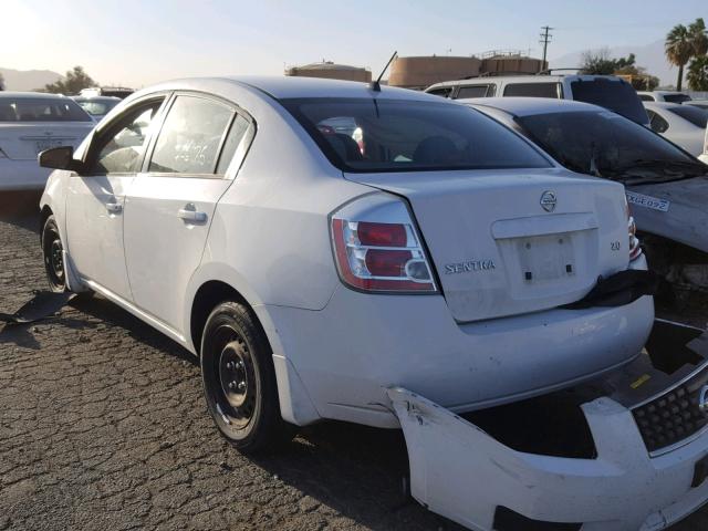 3N1AB61E27L689499 - 2007 NISSAN SENTRA 2.0 WHITE photo 3